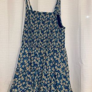 Dress with flower pattern cute, just a little too short on me now.